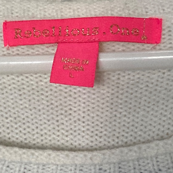 "I Miss Summer" Sweater sz L red, white, blue - Picture 2 of 7